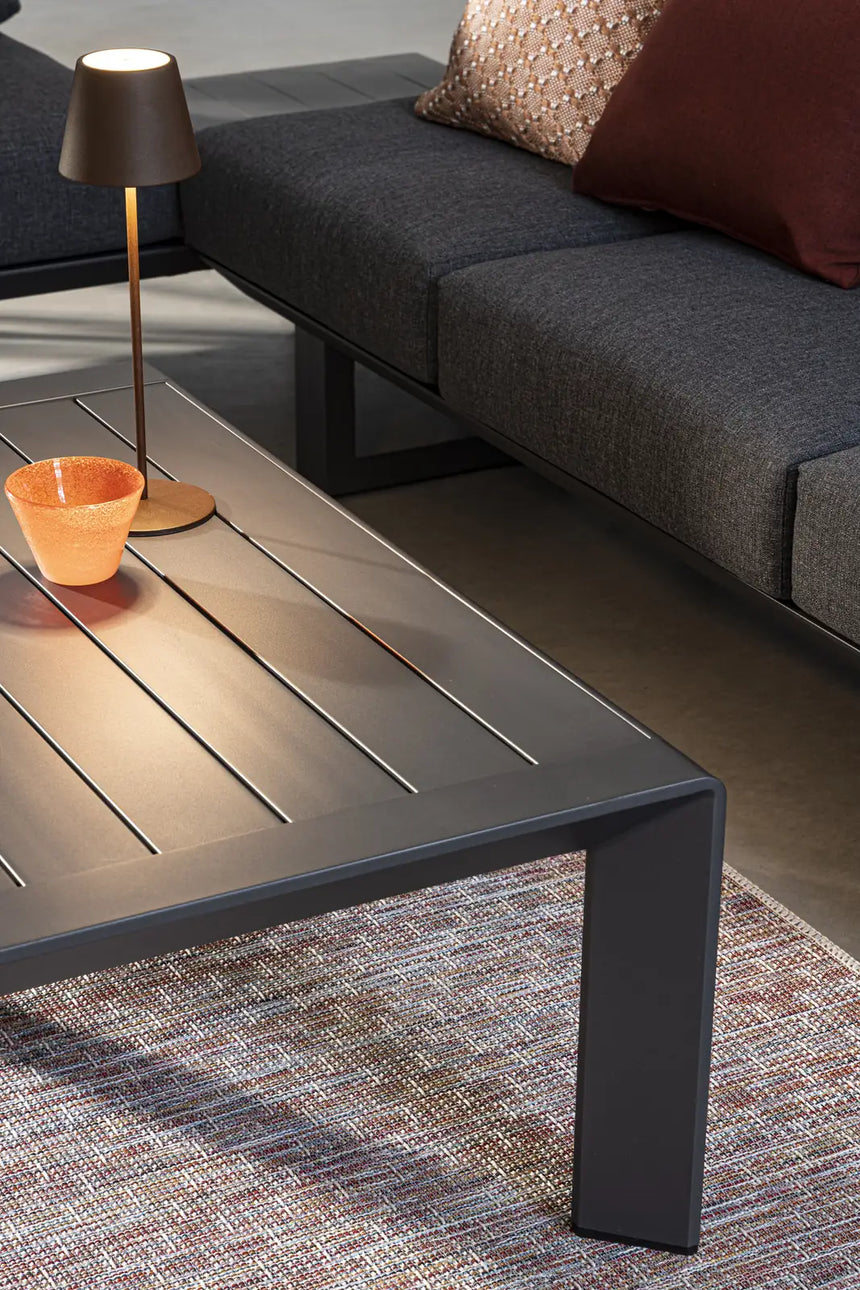 Gartenlounge Eck-Sitzgruppe mit Kissen Anthrazit CX23 Konnor - ZEN ZONE Furniture