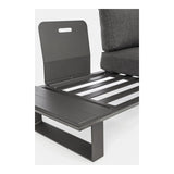 Gartenlounge Eck-Sitzgruppe mit Kissen Anthrazit CX23 Konnor