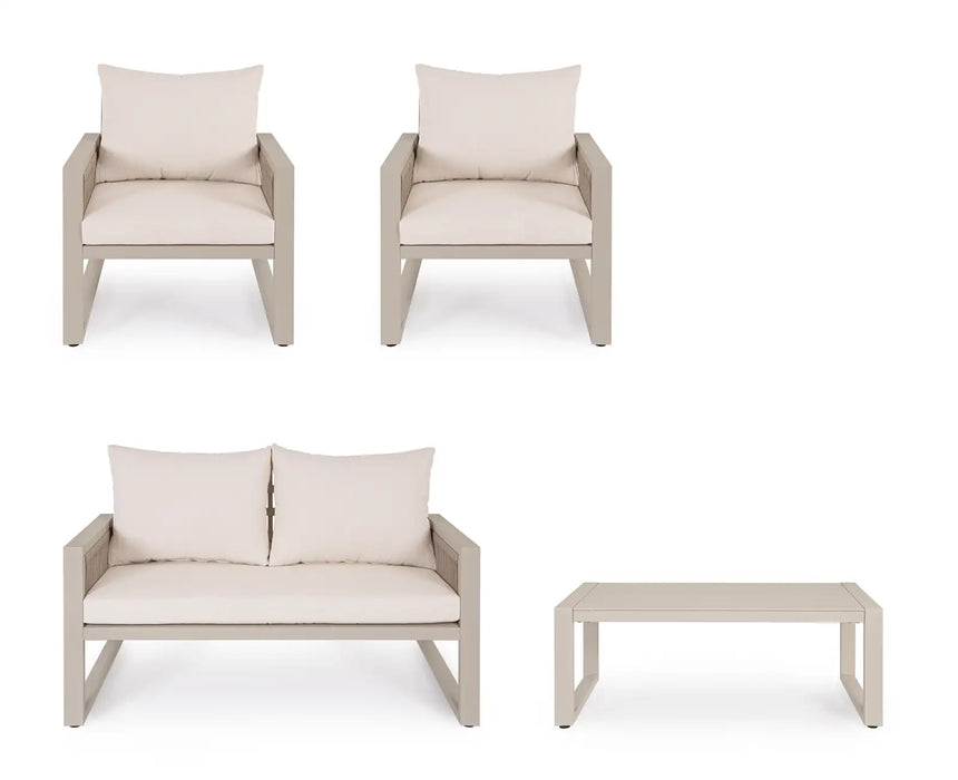 Outdoor 4er Lounge Set Captiva Peyote - ZEN ZONE Furniture