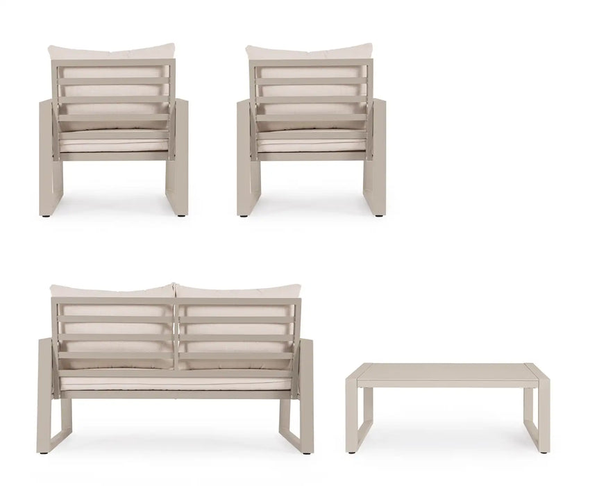 Outdoor 4er Lounge Set Captiva Peyote - ZEN ZONE Furniture