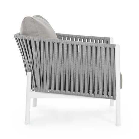 Outdoor Sessel mit Kissen Florencia Weiß WG20 - ZEN ZONE Furniture