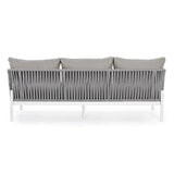 Garten-Sofa 3-Sitzer mit Kissen Florencia Weiß WG20 - ZEN ZONE Furniture
