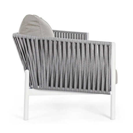 Garten-Sofa 3-Sitzer mit Kissen Florencia Weiß WG20 - ZEN ZONE Furniture