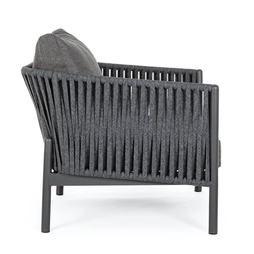 Outdoor Sessel mit Kissen Florencia Anthrazit WG21 - ZEN ZONE Furniture