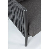 Garten-Sofa 3-Sitzer mit Kissen Florencia Anthrazit WG21 - ZEN ZONE Furniture