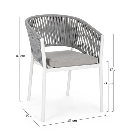 Gartenstuhl mit Armlehne und Kissen Florencia WG20 - ZEN ZONE Furniture