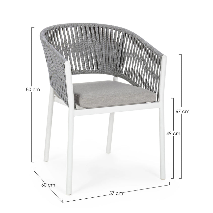 Gartenstuhl mit Armlehne und Kissen Florencia WG20 - ZEN ZONE Furniture