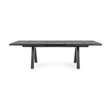 Gartentisch ausziehbar 205-265x103 Anthrazit JX55 Krion