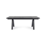 Gartentisch ausziehbar 205-265x103 Anthrazit JX55 Krion