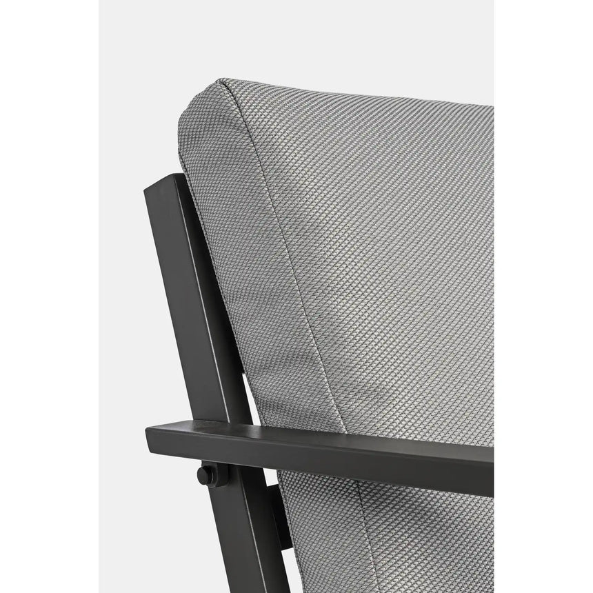 Gartenlounge Set 4er Set Harley mit Kissen Anthrazit YK13 - ZEN ZONE Furniture