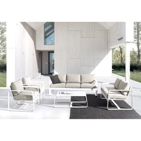 Outdoor Sessel Merrigan mit Kissen Weiß YK11 - ZEN ZONE Furniture