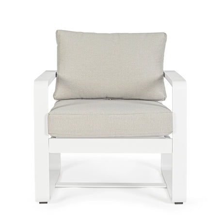 Outdoor Sessel Merrigan mit Kissen Weiß YK11 - ZEN ZONE Furniture