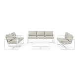 Outdoor Sessel Merrigan mit Kissen Weiß YK11 - ZEN ZONE Furniture