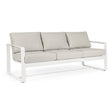 Garten-Sofa 3-Sitzer mit Kissen Merrigan Weiß YK11 - ZEN ZONE Furniture