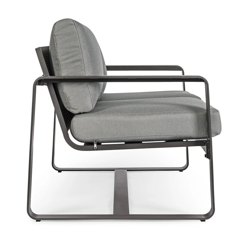 Garten-Sofa 2-Sitzer mit Kissen Merrigan Anthrazit YK13 - ZEN ZONE Furniture