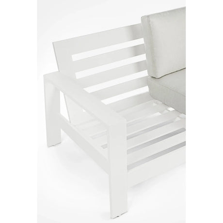 Gartenlounge Set 4er Set Baltic mit Kissen Weiß YK11 - ZEN ZONE Furniture