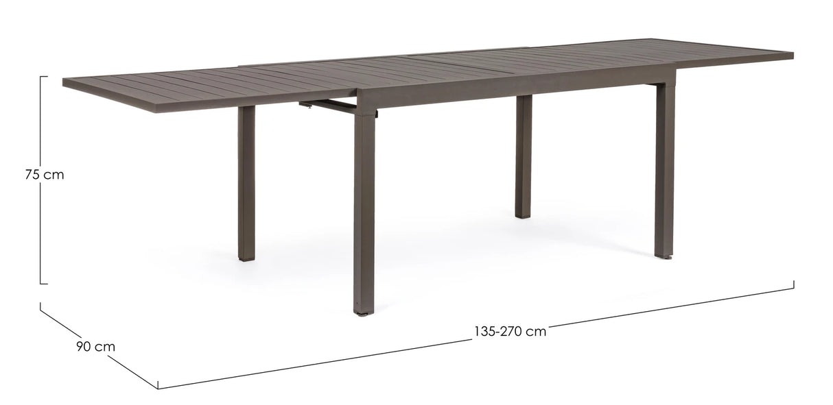 Gartentisch ausziehbar 135-270x90 Coffee Y Pelagius - ZEN ZONE Furniture