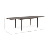 Gartentisch ausziehbar 135-270x90 Coffee Y Pelagius