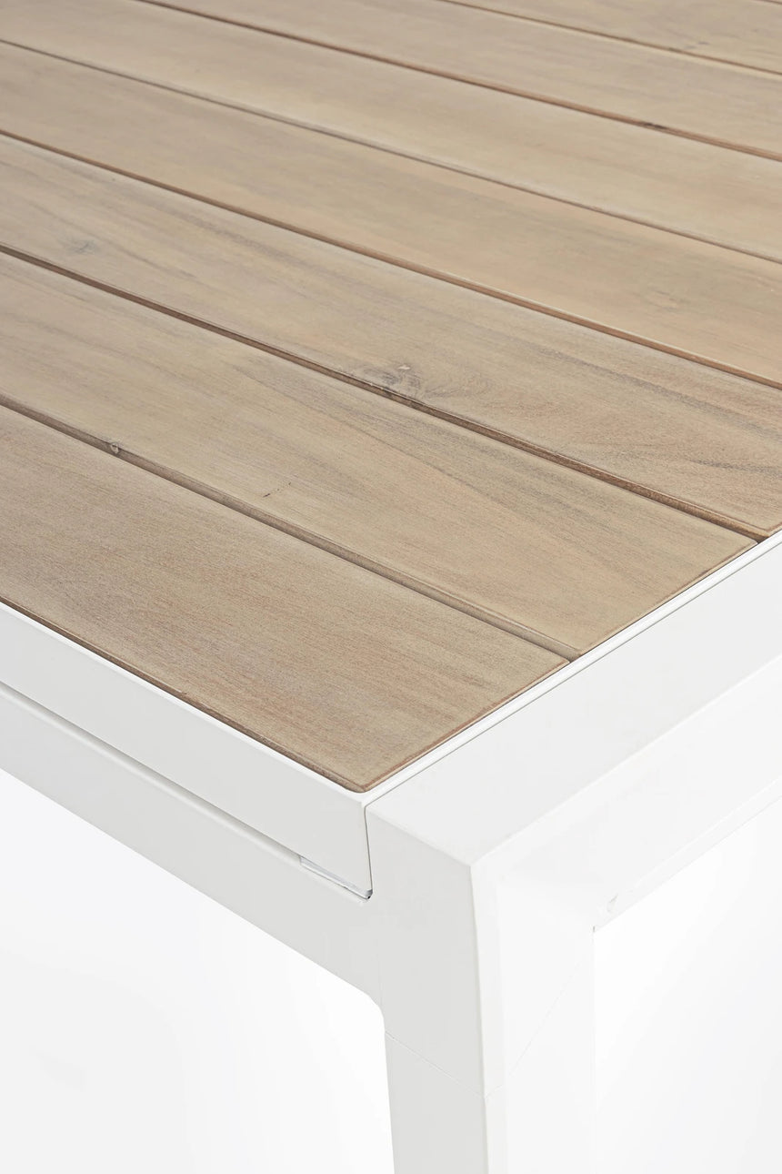 Gartentisch ausziehbar 160-240x100 Weiß YK11 Belmar - ZEN ZONE Furniture