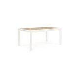 Gartentisch ausziehbar 160-240x100 Weiß YK11 Belmar