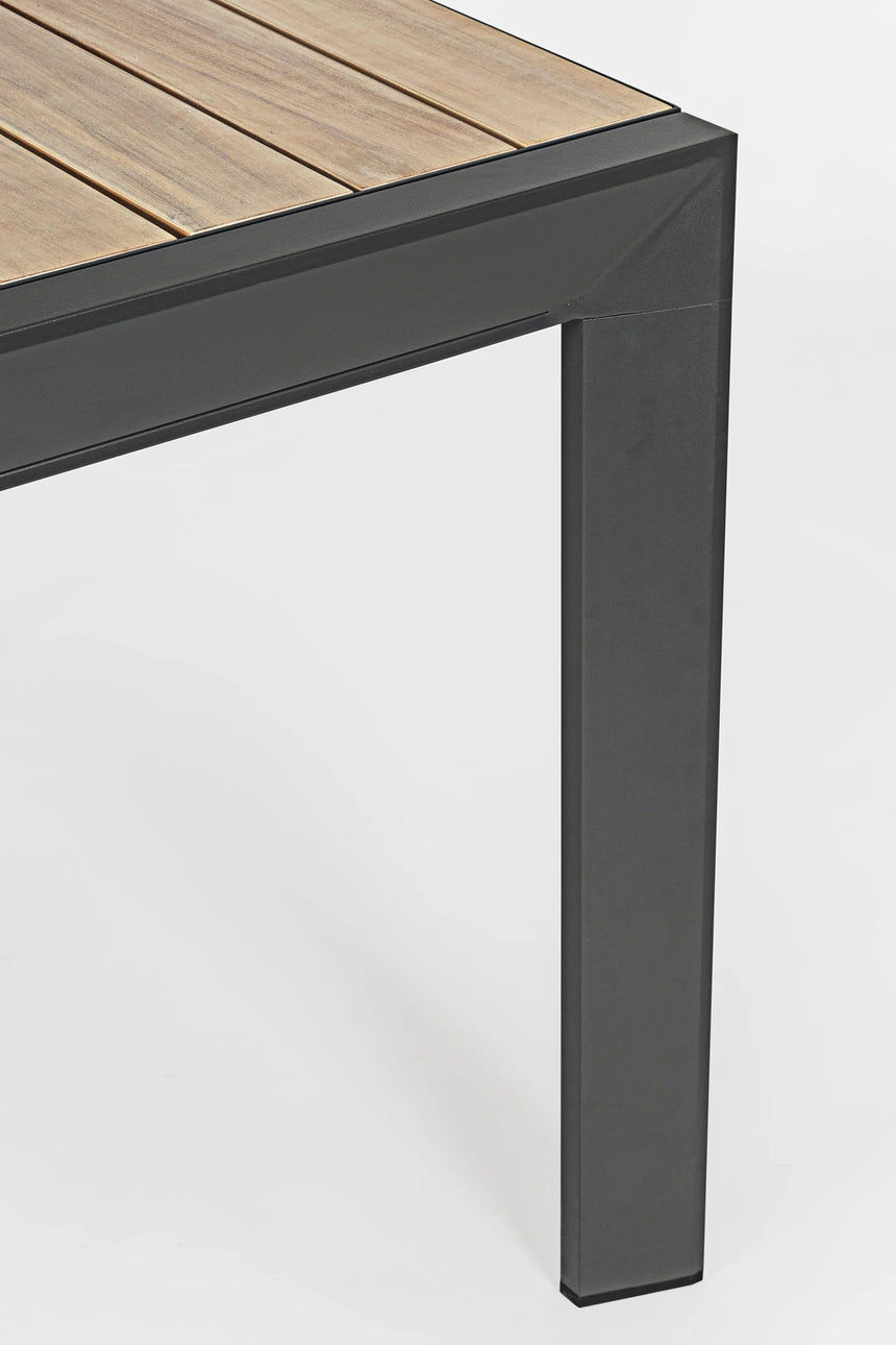Gartentisch ausziehbar 160-240x100 Natur/Anthrazit YK11 Belmar - ZEN ZONE Furniture