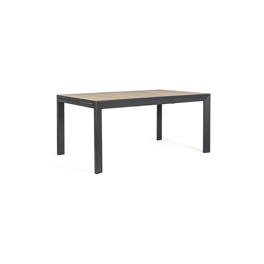 Gartentisch ausziehbar 160-240x100 Natur/Anthrazit YK11 Belmar - ZEN ZONE Furniture