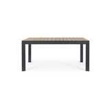Gartentisch ausziehbar 160-240x100 Natur/Anthrazit YK11 Belmar