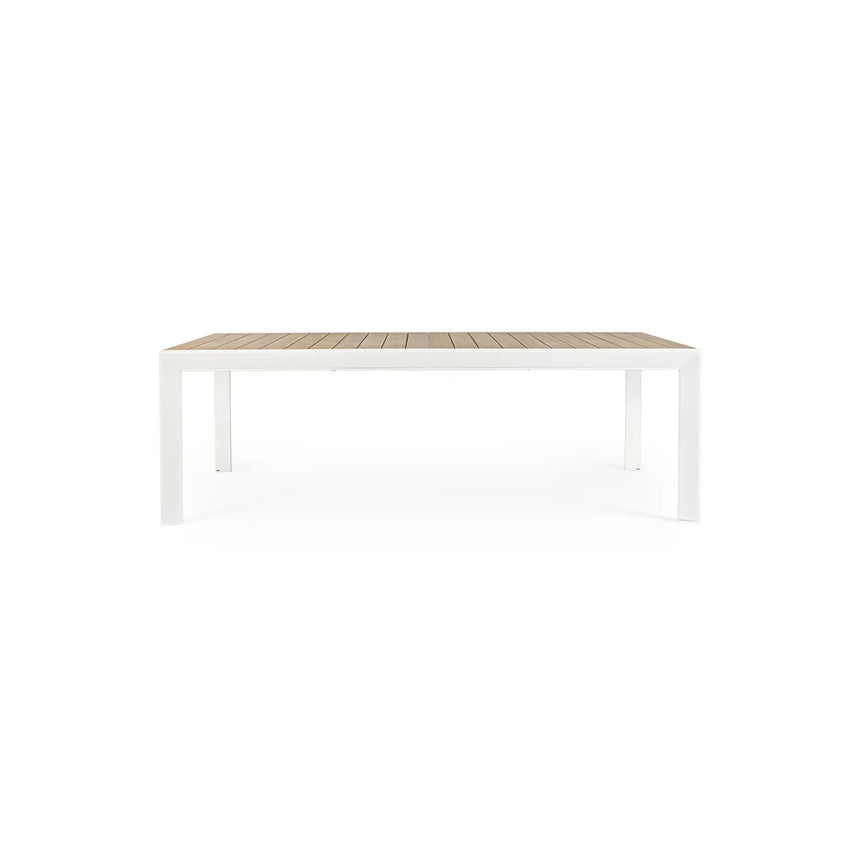 Gartentisch ausziehbar 220-340x100 Weiß YK11 Belmar - ZEN ZONE Furniture