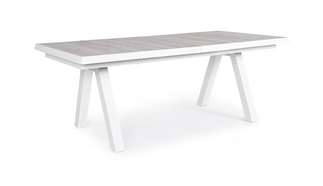 Gartentisch ausziehbar 205-265x103 Weiß JX11 Krion - ZEN ZONE Furniture