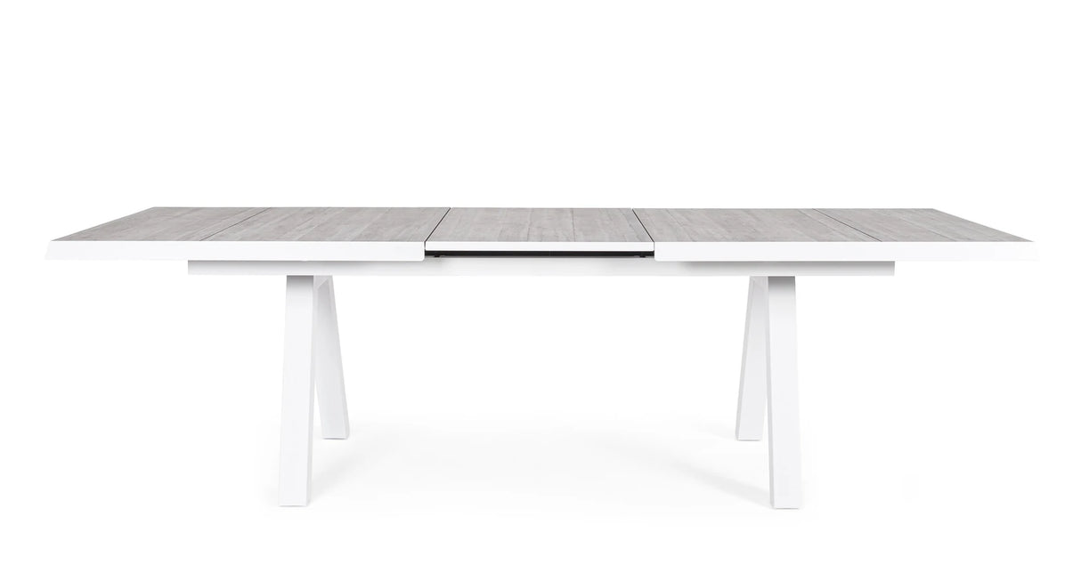 Gartentisch ausziehbar 205-265x103 Weiß JX11 Krion - ZEN ZONE Furniture