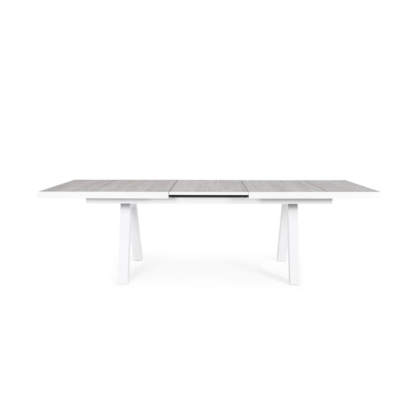 Gartentisch ausziehbar 205-265x103 Weiß JX11 Krion - ZEN ZONE Furniture