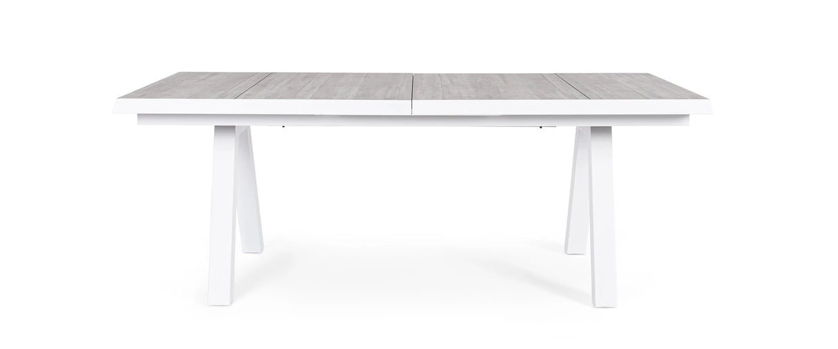 Gartentisch ausziehbar 205-265x103 Weiß JX11 Krion - ZEN ZONE Furniture