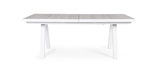 Gartentisch ausziehbar 205-265x103 Weiß JX11 Krion - ZEN ZONE Furniture