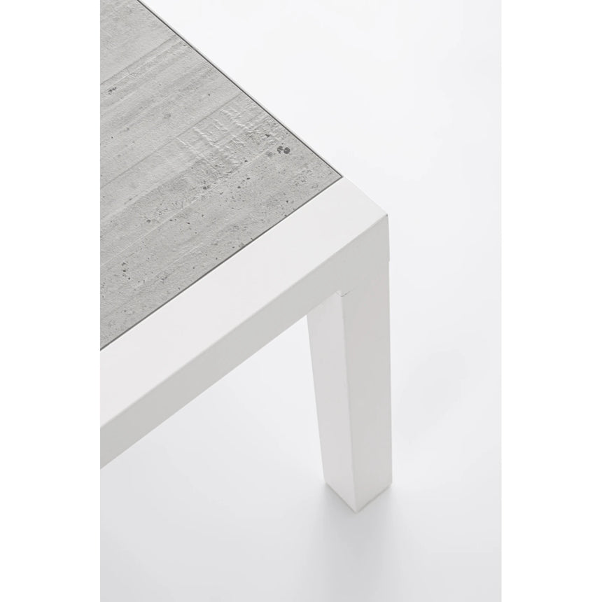 Garten Couchtisch 50x50 Weiß JX11 Kledi - ZEN ZONE Furniture