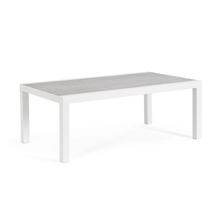 Garten Couchtisch 50x50 Weiß JX11 Kledi - ZEN ZONE Furniture