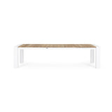 Gartentisch ausziehbar 228/294x100 Weiß GK50 Cameron