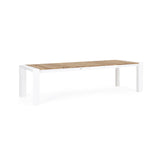 Gartentisch ausziehbar 228/294x100 Weiß GK50 Cameron