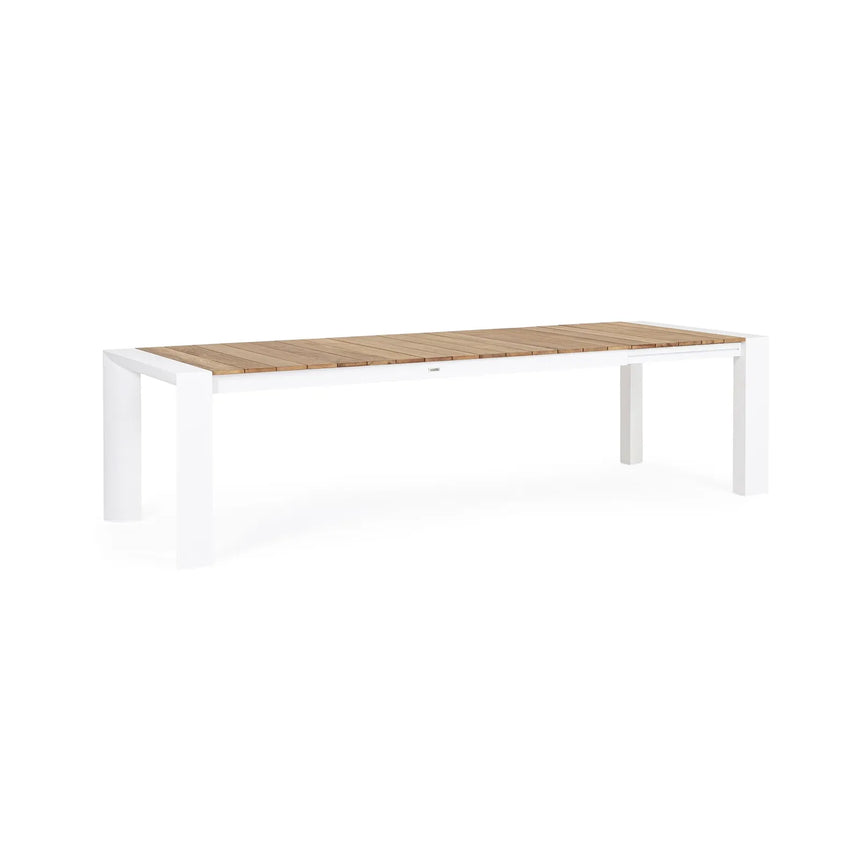 Gartentisch ausziehbar 228/294x100 Weiß GK50 Cameron - ZEN ZONE Furniture