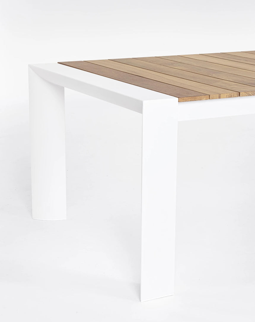 Gartentisch ausziehbar 253/319/384x110 Weiß GK50 Cameron - ZEN ZONE Furniture