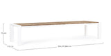 Gartentisch ausziehbar 253/319/384x110 Weiß GK50 Cameron - ZEN ZONE Furniture