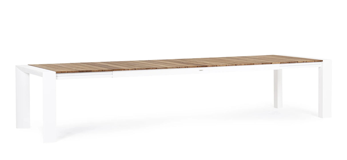 Gartentisch ausziehbar 253/319/384x110 Weiß GK50 Cameron - ZEN ZONE Furniture