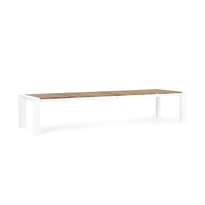 Gartentisch ausziehbar 253/319/384x110 Weiß GK50 Cameron - ZEN ZONE Furniture