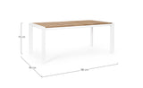 Gartentisch 180x90 Weiß GK50 Cameron - ZEN ZONE Furniture