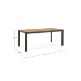 Gartentisch 180x90 Anthrazit GK52 Cameron