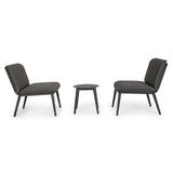 Garten Balkon-Set 3 mit Kissen Anthrazit WG21 Isabela - ZEN ZONE Furniture
