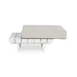 Modularer Garten Couchtisch Weiß WH20 Infinity - ZEN ZONE Furniture