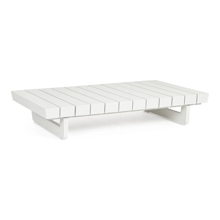 Garten Couchtisch 126x73.5 Weiß WG20 Infinity - ZEN ZONE Furniture