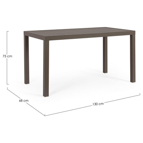 Gartentisch Hilde 130x68x75 Anthrazit LH32 - ZEN ZONE