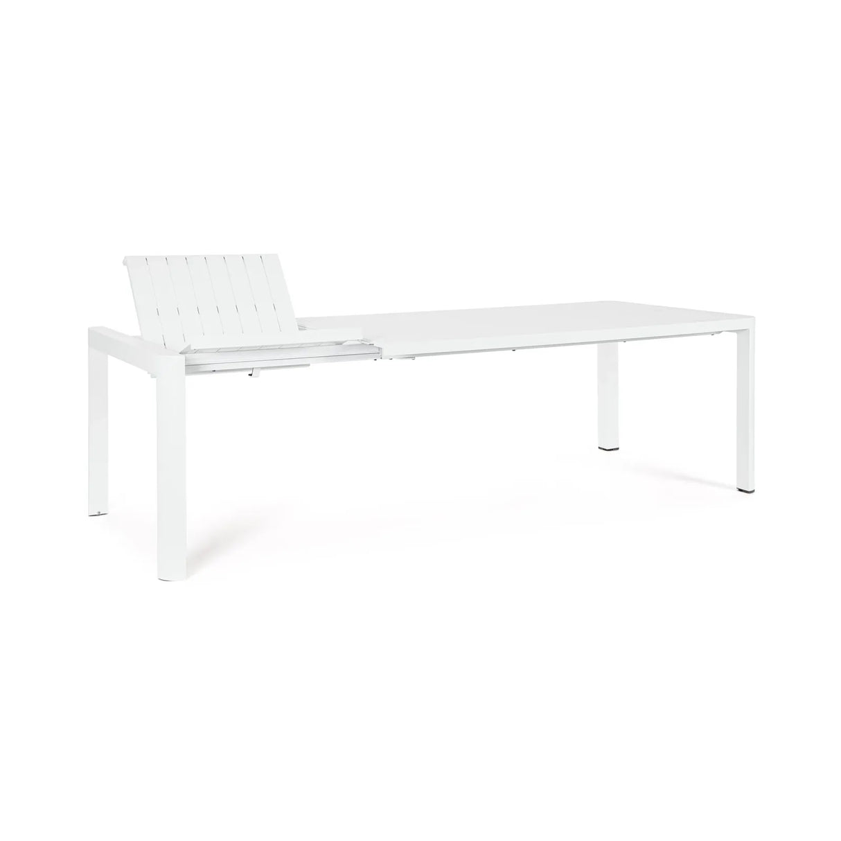 Gartentisch ausziehbar 180-240x100 Weiß CX21 Kiplin