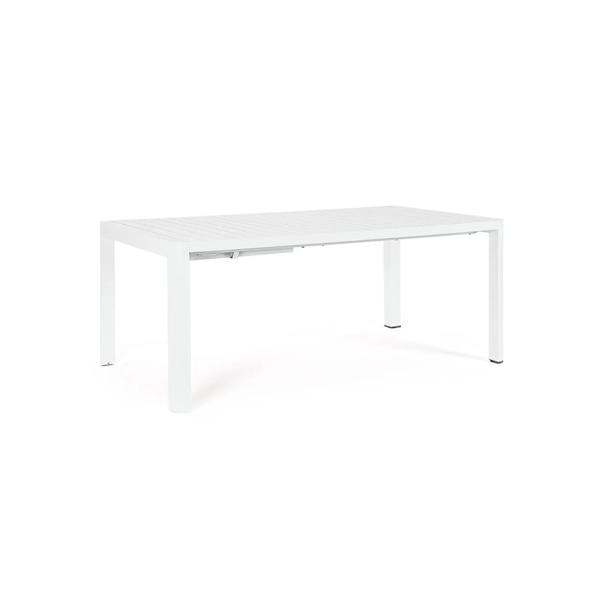 Gartentisch ausziehbar 180-240x100 Weiß CX21 Kiplin - ZEN ZONE Furniture